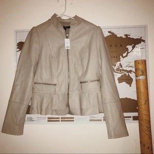 White House Black Market Leather Jacket